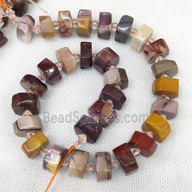 Mookaite Heishi Beads Cut Multicolor