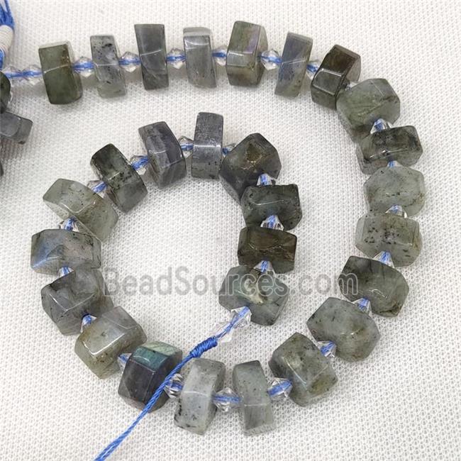 Natural Labradorite Heishi Beads Cut