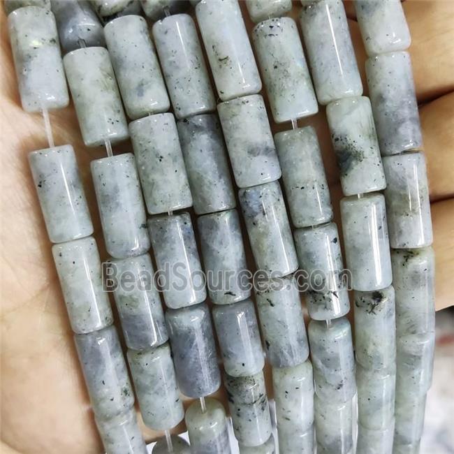 Natural Labradorite Tube Beads