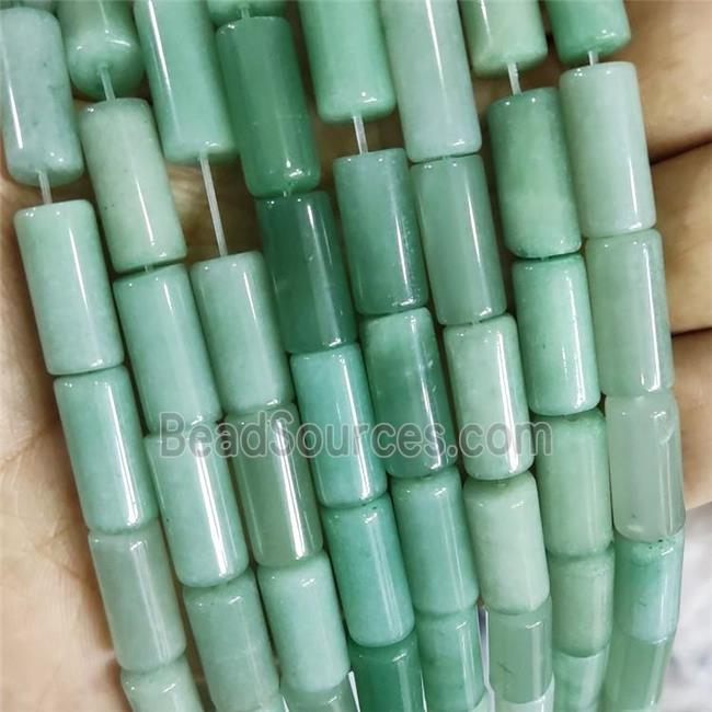 Green Aventurine Tube Beads