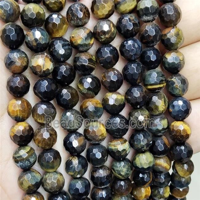 Dream Tiger Eye Stone Beads Faceted Round