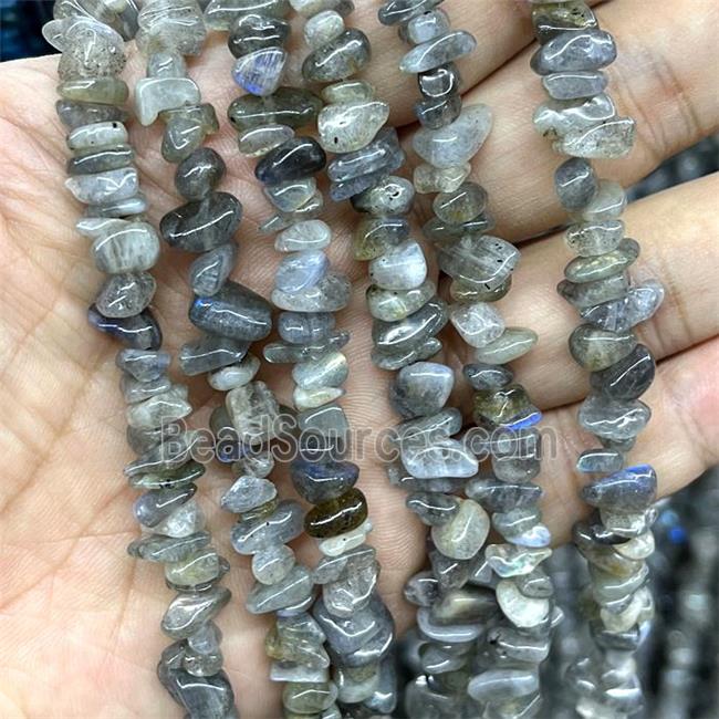 Natural Labradorite Beads Chip Freeform