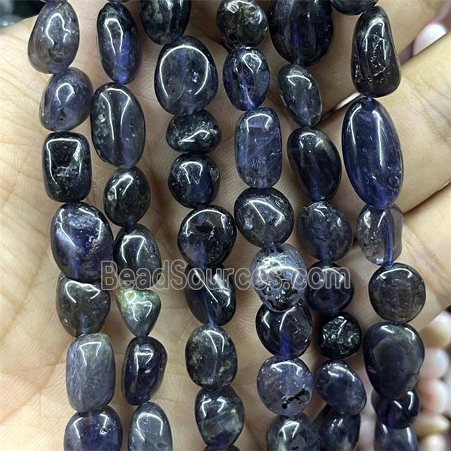 Iolite Chips Beads Freeform Blue