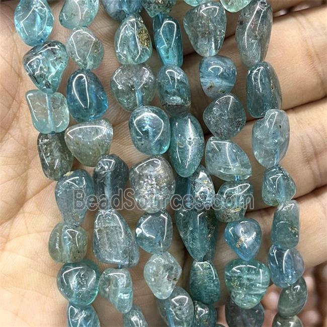 Blue Apatite Chips Beads Freeform