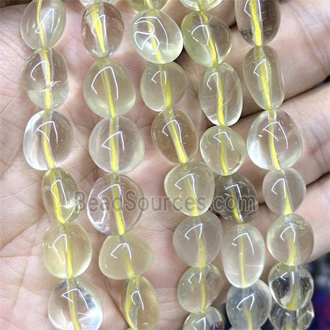 Lemon Quartz Chips Beads Freeform Polished