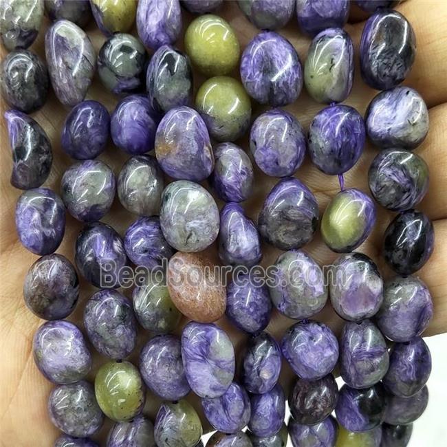 Natural Purple Charoite Chip Beads Freeform