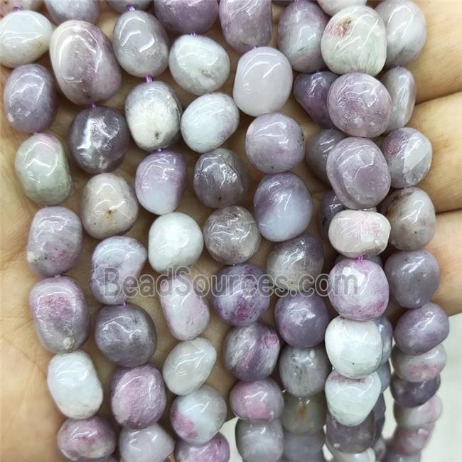 Natural Plum Blossom Tourmaline Chip Beads Pink Freeform