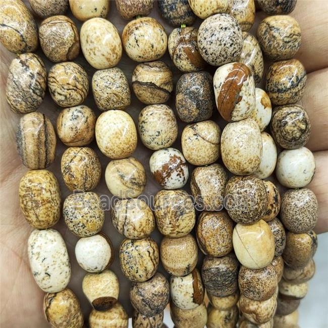 Natural Picture Jasper Chips Beads Freeform