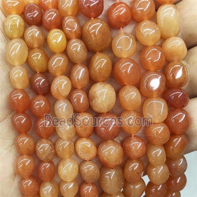 Natural Red Aventurine Chips Beads Freeform