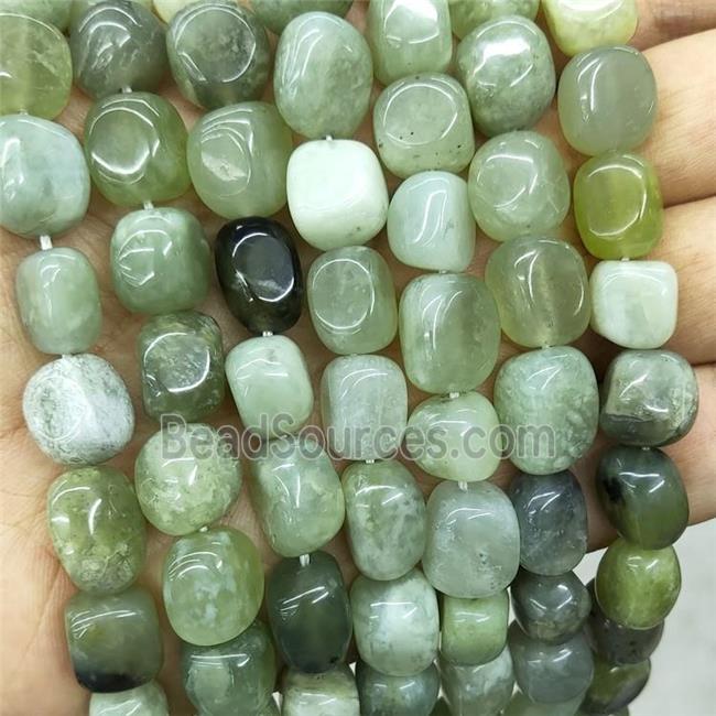 Natural Green Strawberry Quartz Chips Beads Freeform