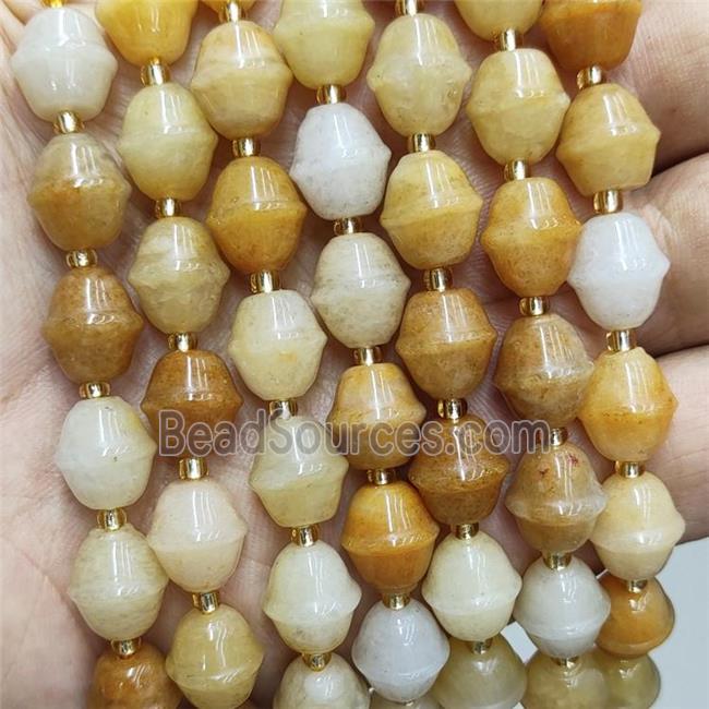 Natural Yellow Aventurine Beads Bicone