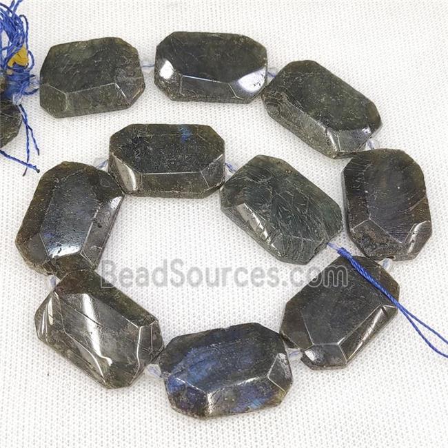 Natural Labradorite Slice Beads