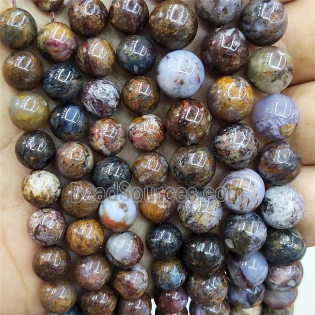 Natural Pietersite Jasper Beads Smooth Round