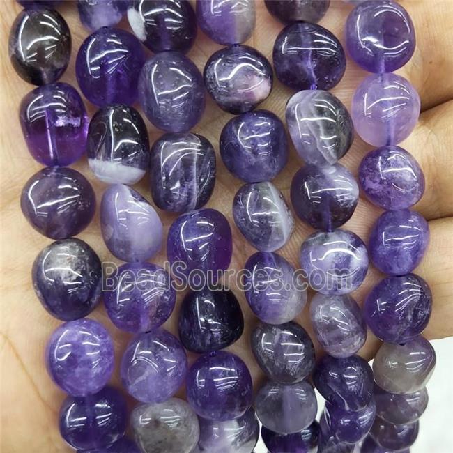 Natural Purple Amethyst Chips Beads Freeform