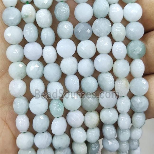 Burmese Chrysoprase Beads Faceted Circle