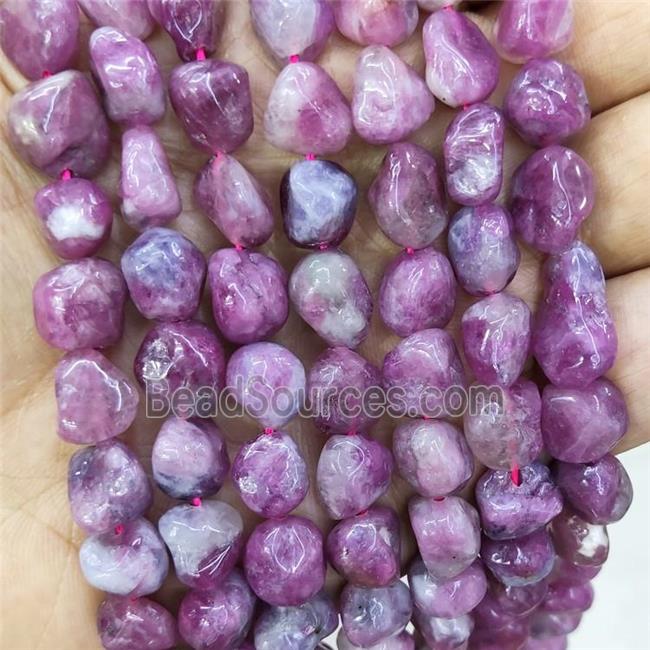 Natural Pink Tourmaline Beads Chips Freeform