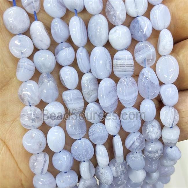 Natural Blue Lace Agate Chips Beads Freeform