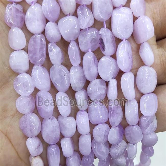 Natural Kunzite Chips Beads Lavender Freeform