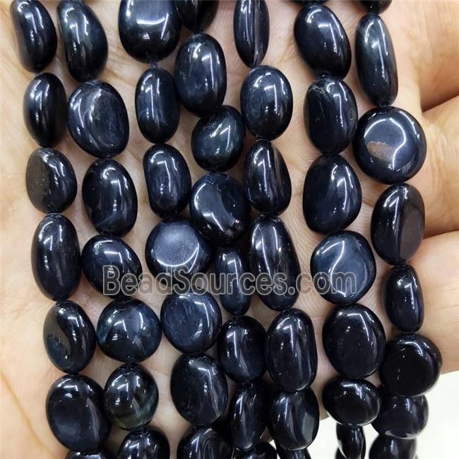 Natural Inkblue Tiger Eye Stone Chips Beads Freeform