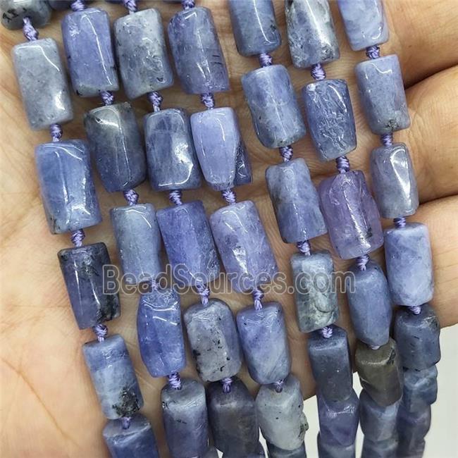 Natural Tanzanite Beads Blue Column