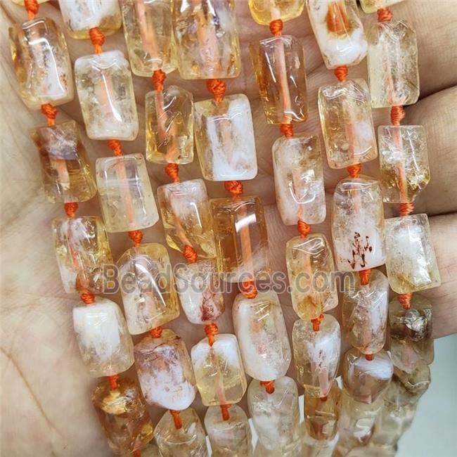 Natural Citrine Beads Yellow A-Grade Tube