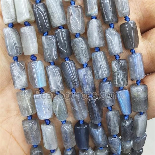 Natural Labradorite Beads Tube