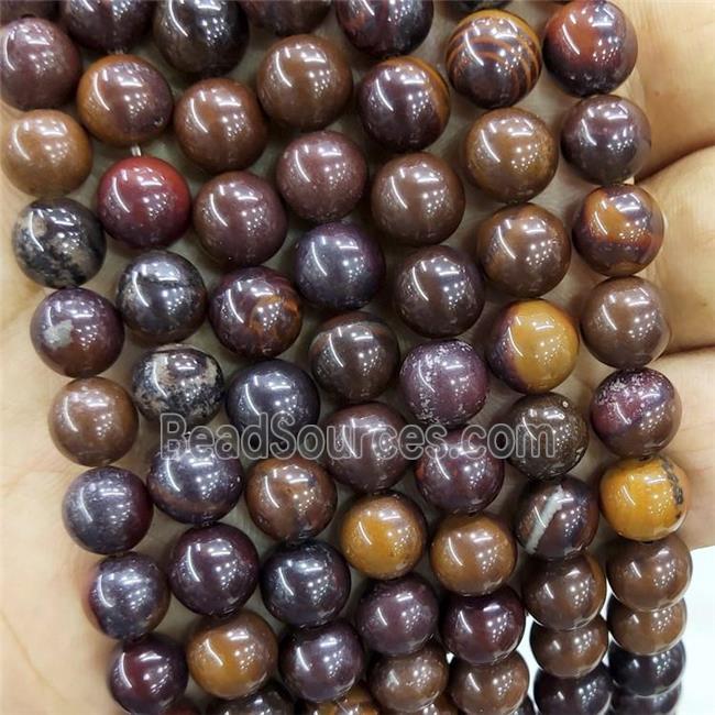 Sunset Iron Tiger Eye Stone Beads Smooth Round