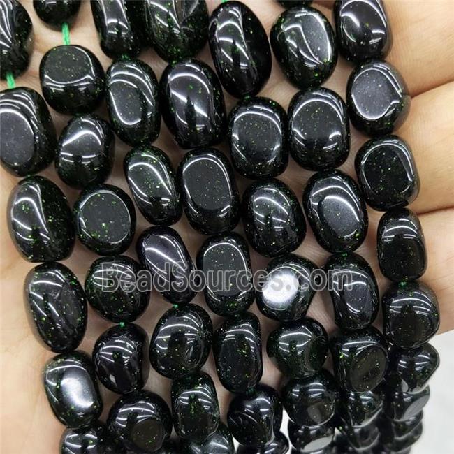 Natural Green Sandstone Chips Beads Freeform