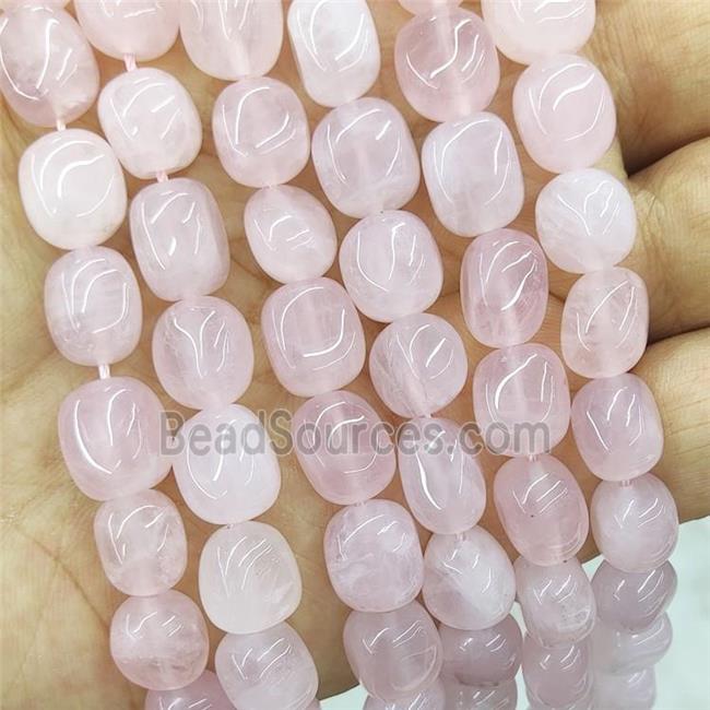 Natural Pink Rose Quartz Beads Chips Freeform