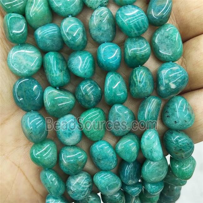 Natural Green Amazonite Beads Chips Freeform