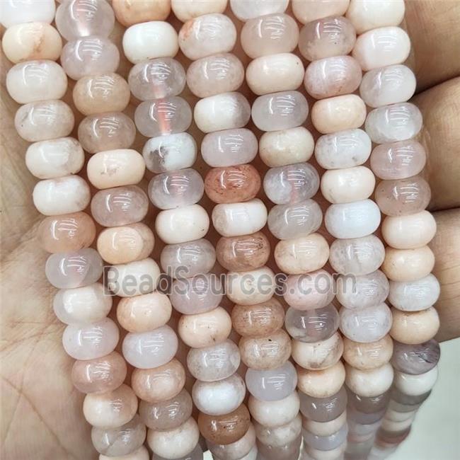 Peach Aventurine Beads Smooth Rondelle