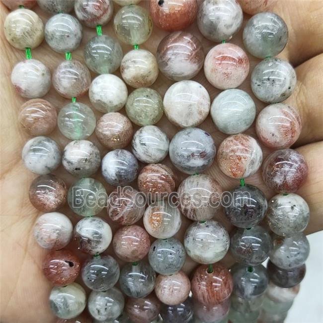 Natural Arusha Quartz Sunstone Beads Smooth Round