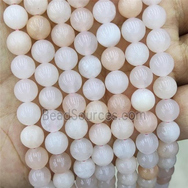 Natural Pink Aventurine Beads Smooth Round