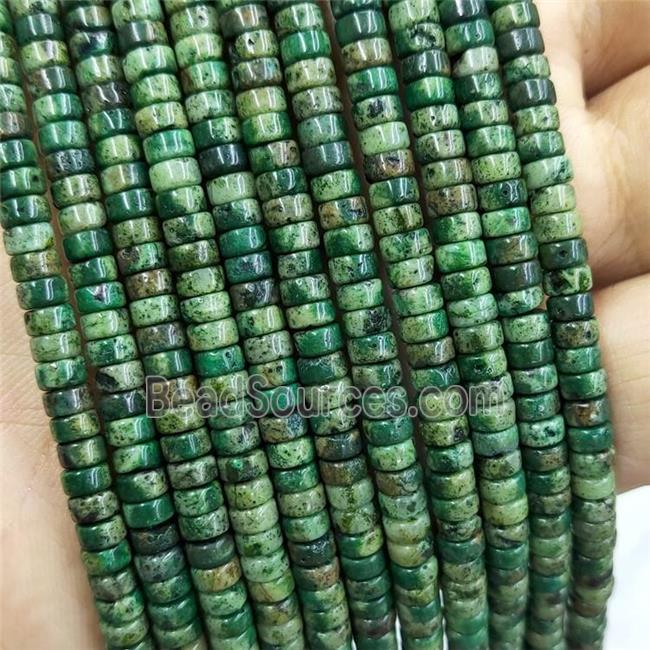 Chrysocolla Heishi Beads Green Dye