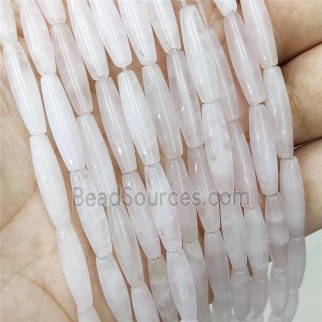 Natural Rose Quartz Rice Beads Lt.pink