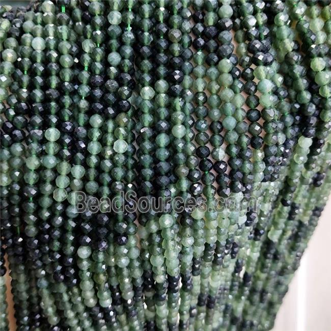 Natural Canadian Chrysoprase Beads Green Faceted Round