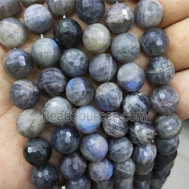 Natural Labradorite Beads Grade A Faceted Round