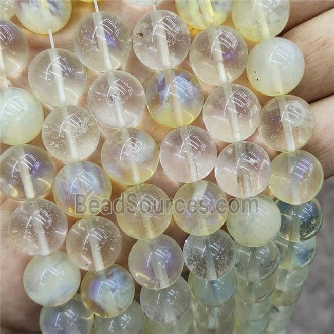 Synthetic Quartz Beads Smooth Round