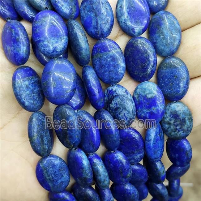 Natural Lapis Lazuli Oval Beads Blue