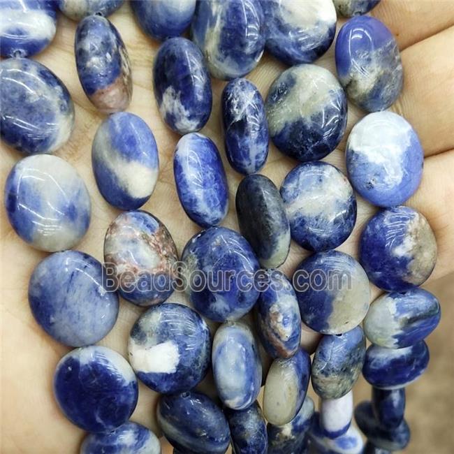 Blue Sodalite Oval Beads