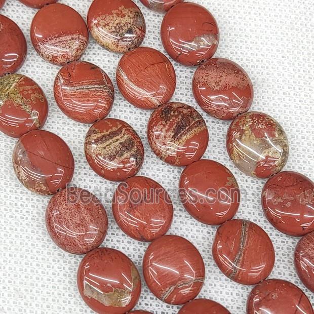 Natural Red Jasper Oval Beads B-Grade