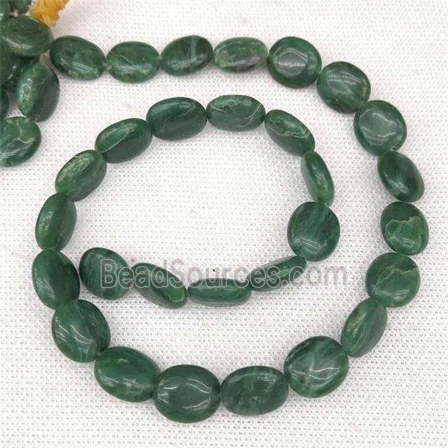 African Chrysoprase Oval Beads Green