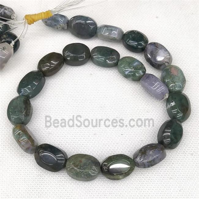 Natural Indian Agate Oval Beads Multicolor