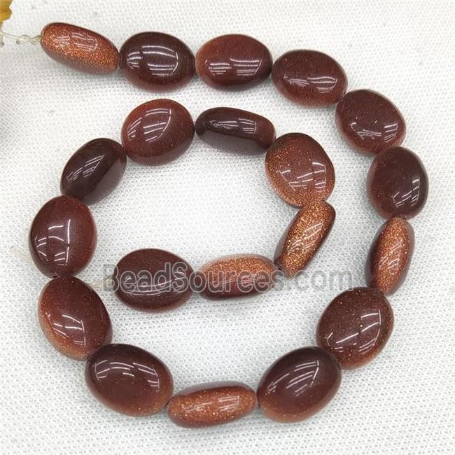 Golden Sandstone Beads Oval