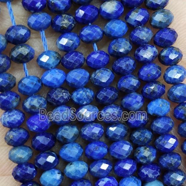 Natural Blue Lapis Lazuli Beads Faceted Rondelle