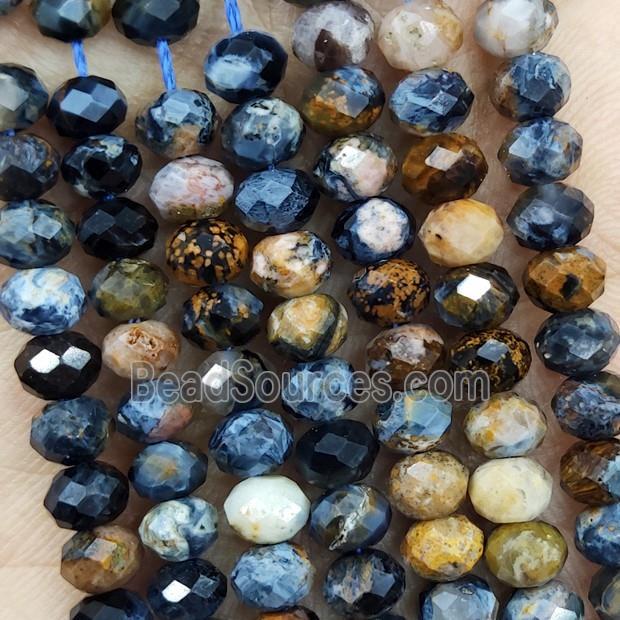 Natural Pietersite Jasper Beads Multicolor Faceted Rondelle