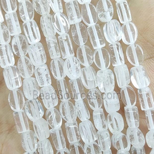 Clear Quartz Oval Beads