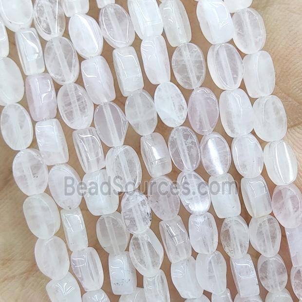 Rose Quartz Oval Beads Lt.Pink