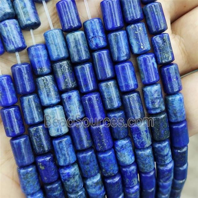 Natural Lapis Lazuli Tube Beads Blue