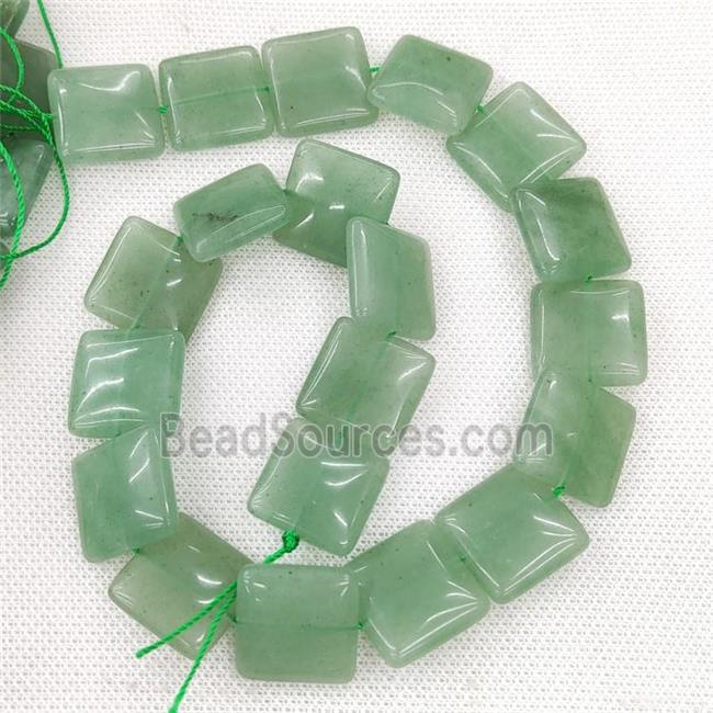 Natural Green Aventurine Square Beads